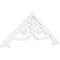 Ekena Millwork Pitch Finley Architectural Grade PVC Gable Pediment, 72"W x 27"H x 1"P (9/12) GPP072X027X100FIN - alternate 1
